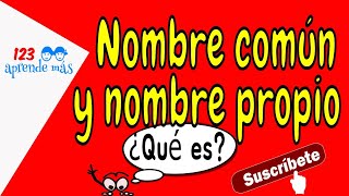 Nombres PROPIOS y nombres COMUNES para niños [upl. by Langille]