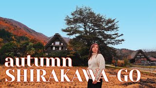 Shirakawago village Gifu Japan Autumn  Japan DIY travel cinematic mobile film [upl. by Drawets43]