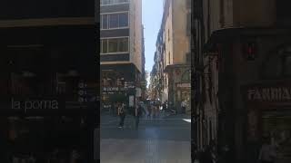 Busy Barcelona street😎🌞😎tiktok vlog travel love [upl. by Rotow]