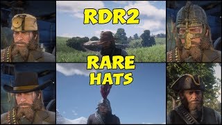 RDR2 secret hatsall Found HatsLocationsPirateNevadaMinersMorion amprare viking helmet [upl. by Refinnej45]