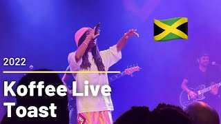 Koffee  Toast Live  🇯🇲  The Gifted Tour  Chicago   2022 [upl. by Attelliw]