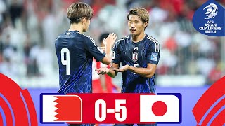 Bahrain  Japan  Highlights  AsianQualifiers  Road To 26 [upl. by Shornick]