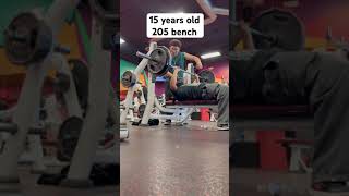 15 year old bench press lvac gym benchpress [upl. by Sheela]