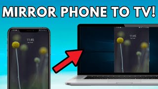 Screen Mirror Android Phone to TV for Free Connect your phone to TV [upl. by Yeltihw]