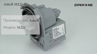 Universal Washing Machine Drain Pump Askoll M221 RC0341 30W 292090 03017 [upl. by Whall]