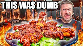 I REGRET TRYING THIS STUPID SPICY WING CHALLENGE  Joel Hansen [upl. by Conway]