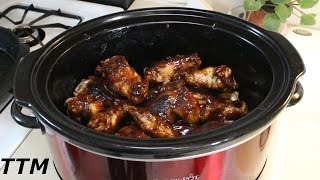 How to make Good Chicken Wings in the Crock PotEasy Slow Cooker Party Wings [upl. by Ivad654]