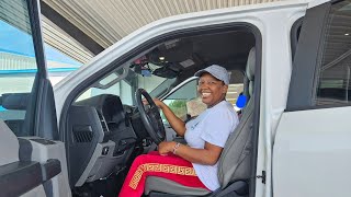 SHIKO HOPE FIRST TIME DRIVING A TRUCK IN THE USA [upl. by Assirod]