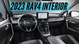 2023 Toyota RAV4  Interior Tour Infotainment amp Technical Specs Ambient Lighting amp Digital Cockpit [upl. by Adnilim263]