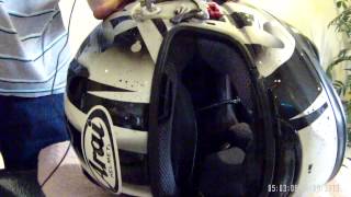 How to adjust a visor on Arai helmets [upl. by Tasia]