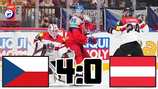 ČESKO VS RAKOUSKO MISTROVSTVÍ SVĚTA V HOKEJI 2024 [upl. by Airun]