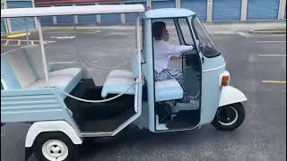 Piaggio Ape Calessino 1970 reverse gear [upl. by Celestine]