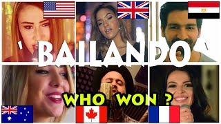 Who Sang It Better  Bailando  France US Canada Netherlands UK Egypt  Enrique Iglesius [upl. by Sisson]