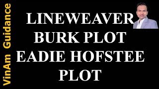 Lineweaver Burk and Eadie Hofstee plot [upl. by Otsenre]