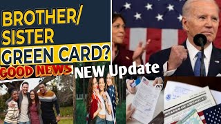 BrotherSister Green Card  USA Immigration Visa  Siblings Visa Update  USA Visa  Fab Life USA [upl. by Uhej]