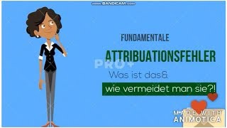 ◇ Fundamentale Attributionsfehler  Sozialpsychologie  Grundbegriffe [upl. by Hendel]