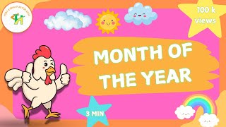 Months of the Year  12 Months of the Year Hiba and Irha fun for kid hibairha8045 Pinkfong [upl. by Chobot636]