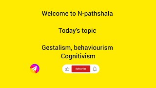 behaviourism gestalism and humanism schoolpsychology educationalpsychology behaviourism [upl. by Wearing]