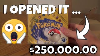 I Opened MY 25000000 Pokemon Booster Box  Base Set 1ST EDITION [upl. by Richie616]