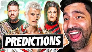 WWE ROYAL RUMBLE 2024 OFFICIAL PREDICTIONS [upl. by Aerbma736]