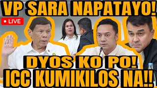 DUTERTE NANGANGANIB MATAPOS ISIWALAT NA KUMIKILOS NA ANG ICC VP SARA NAPATAYO [upl. by Marie-Jeanne121]