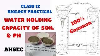 WATER HOLDING CAPACITY amp PH OF SOIL মাটিৰ পানী ধৰি ৰখাৰ ক্ষমতা আৰু PH  BIOLOGY PRACTICAL  AHSEC [upl. by Amaj]