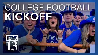 FOX Sports Big Noon Kickoff a smashing success at BYU [upl. by Alel]