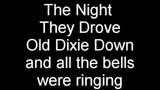 The night they drove ol dixie down Karaoke [upl. by Dnesnwot]