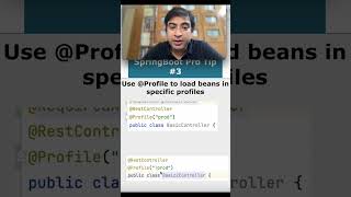 Must know SpringBoot PRO Tip for every developer Use Profile annotation shorts springboot [upl. by Crosley]