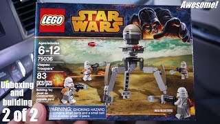 LEGO Unboxing amp Building Star Wars Lego Utapau Troopers 2 of 2 [upl. by Gnaoh]