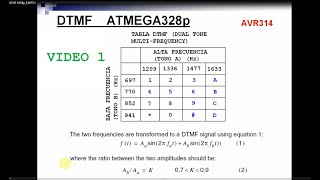 Curso práctico AVR Libro 3 DTMF M328p PARTE 1 [upl. by Negyam]