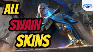 All Swain Skins Spotlight League of Legends Skin Review [upl. by Killoran]