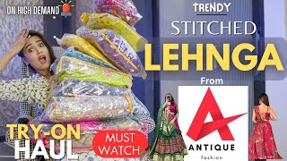 Fully Stitched lehenga from Instagram page ANTIQUE LEHNGA  Tryon  best collection  gimaashi [upl. by Beata]