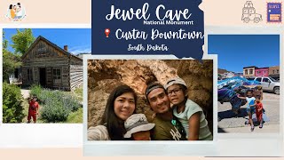 JEWEL CAVE NATIONAL MONUMENT  CUSTER Downtown  Blackhills  South Dakota  Vlog 78 The Kinaadmans [upl. by Tengler817]