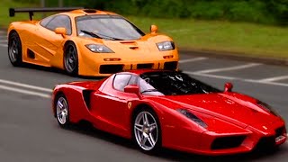 Ferrari Enzo vs McLaren F1  Fifth Gear [upl. by Fryd]