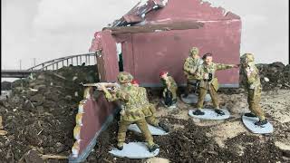 Arhnem Septembre 1944 Un Pont trop loin Seconde guerre mondiale Diorama Airfix 132 [upl. by Anitselec]