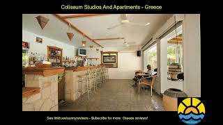 coliseum studios and apartments greece hotel holiday [upl. by Asel]