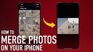 How to Combine Photos on an iPhone [upl. by Enetsuj]