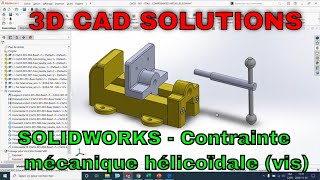 Solidworks  Créer une vis avec contrainte hélicoïdale  Tuto [upl. by Vento]