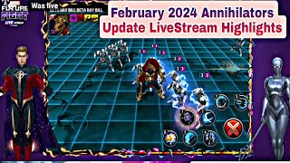 February 2024 Annihilators Update LiveStream Highlights  Marvel Future Fight [upl. by Tyre188]