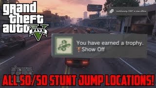 GTA V All Stunt Jump Locations 5050 Full Guide [upl. by Aliban]