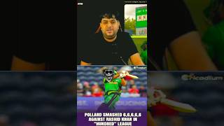 Kieron Pollard Smashes 5 Consecutive Sixes Off Rashid Khan In The Hundred League 😱😳😳shorts cricket [upl. by Dylana641]