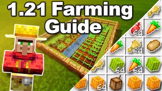 NEW Ultimate Minecraft Farming Guide 121  How To Farm EVERY Crop in Minecraft [upl. by Odrarebe]