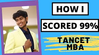 HOW I CRACKED TANCET EXAM AND GOT 99  join telegram grp for mba preparation [upl. by Ennoryt]