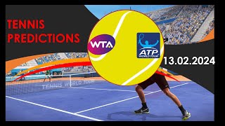 Tennis Predictions TodayATP RotterdamATP Delray BeachATP Buenos AiresWTA DohaTennis Betting Tip [upl. by Haldes]