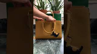 Unboxing my brand new Da Milano Satchel handbag bags yellow damilanoitalia [upl. by Prissie]