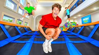 I Built a Trampoline Park in My House [upl. by Templeton]