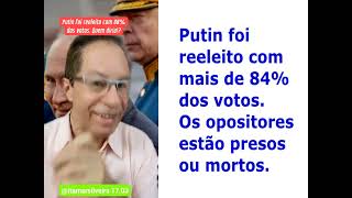 Numa eleição o que importa é quem conta os votos Putin foi reeleito com mais de 84 [upl. by Childers]