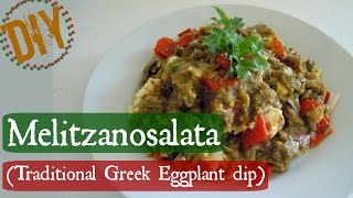 DIY Melitzanosalata Traditional Greek Eggplant dip [upl. by Llenral489]