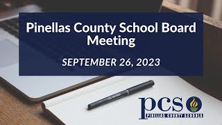 Pinellas County School Board Meeting 92623 [upl. by Attah]